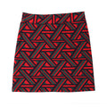 Hot-selling High-Waisted Geometric Red Color Package Hip Skirt