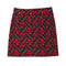 Hot-selling High-Waisted Geometric Red Color Package Hip Skirt