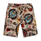 Men' Holiday Style Floral Casual Tooling Cotton Shorts