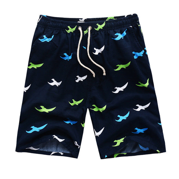 Man's New Arrival Quick Dry Seagull Printed Running Swimming Shorts