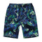 Man's New Arrival Quick Dry Green Flowers Swimming Shorts