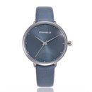 Fashion Design Hot Sales Solid Color Rivet Women Leather Quartz Watch