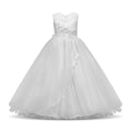 Handmade Embroidered New Arrived Lace Sleeveless Simple Style Latest Children Dress Designs Girls Tutu Princess Dress