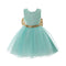 New Arrived Lace Sleeveless Big Bowknot Backside Latest Dress Designs Special Sequin Girl Princess Dress