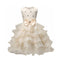 New Arrived Cute Bowknot Multilayers Beaded Ruffles Lace Pretty Dress For Kids Girl Formal Princess Dress