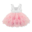 Lovely Sleeveless Multilayers Lace Tulle Embroidered Beaded Comfortable Latest Dress Designs Pettigirl Tutu Dress