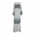 Hot-Selling Loose Bohemian Style Paisley Printed Viscose  Infinity Women Long Sleeve Maxi Dress