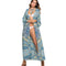 New Arrived Ladies Loose Soft Feeling Long Sleeve Bikini Cover Ups Design Chiffon Long Beach Kimono Cover Up