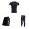 3Pcs Set Men Breathable Short Sleeve Top And Shorts And Pants Large Size Gym Quick-Drying Workout Running Training Sportswears