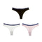 3pcs Sexy Lady Sports Style Letter  Seamless Wide Waist Thong