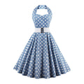 Hot Selling Fashion Strap Polka Dots Dress Belt Boho Ladies Sexy Night Sexy Off Shoulder Dress