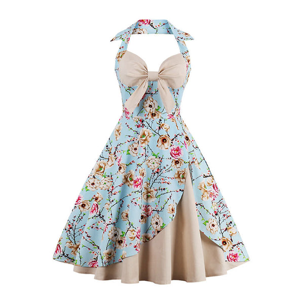 New Fashion Beautiful Sexy Bowknot Strap Multicolor Pleated Ethnic Long Evening Ladies Night Dress