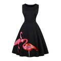 Charming Tasteful Hot Sale Solid Color Flamingo Pattern Latest Designer Sexy Tight Little Dress For Woman