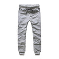 Cotton Solid Color Pocket Sports Harem Mens Casual Sport Design Lace Up Pants