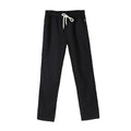 New Arrived Solid Color Slim Fit Skinny Lace Up Casual Pants Linen Mens Track Pants