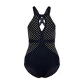 Latest Modern Hang Neck Lace-up Stripes Cross Backless Drop Ship Young Sexy Girls Swimwear Models Tankini Swimsuits