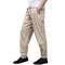 New Arrived Solid Color Large Size Loose Harem Linen Lace Up Mens Casual Pants