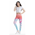 Hot Sale High Elastic Pencil Floral Print Slimming Women's Long Fitness Pants Design Yoga Leggings For Womens