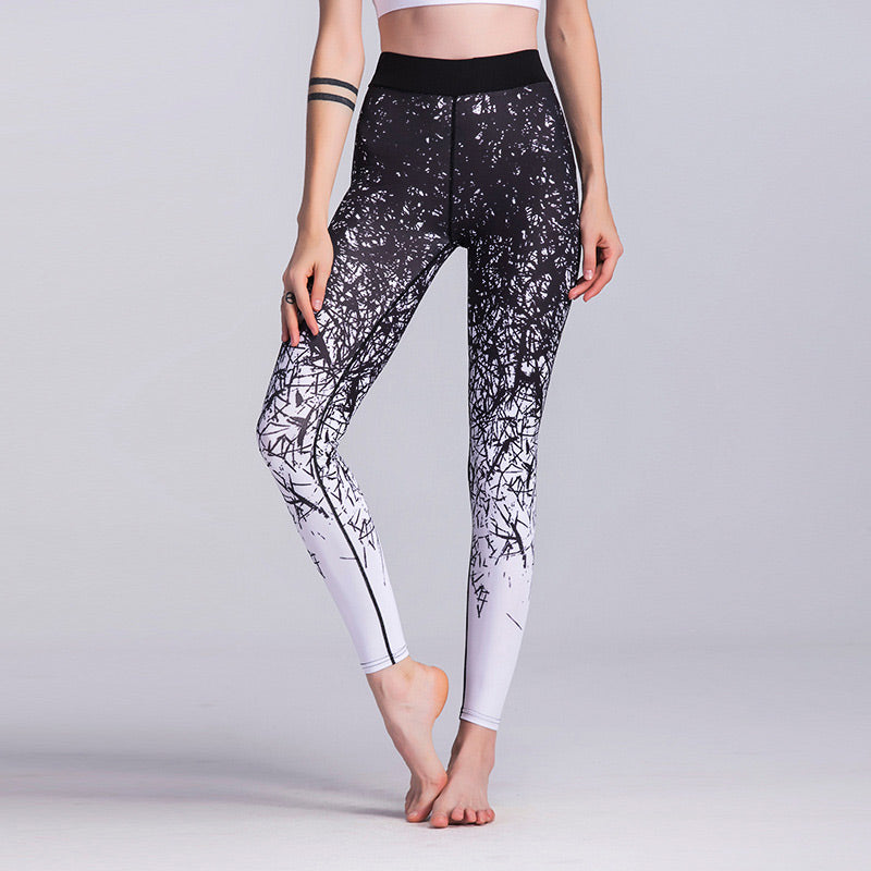 Fashion High Technology Stitches Quality Printing Fitness Slimming Track Gym Lady Leggings