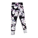 Hot Selling Casual High Elastic Breathable Free Style Floral Printed Running Training Female Pants