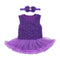2Pcs Set Beaded Bowknot And Sleeveless Solid Color Birthday Party Floral Ruffle Cotton Lace Jumpsuit