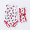 2Pcs Set Printed Headband Sleeveless Different Pattern Fashion New Design Organic Cotton Romper Short Jumpsuit