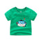 2Psc Set Boys Fish Printed Short And Cotton Short Sleeve Cute Monkey Printed Slim Fit Apparel Fancy T-Shirts