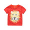 Fashion Boys Breathable Cotton Lovely Tiger Face Printed Graphic Animal Plain T Shirts For Printing