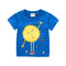 New Arrived Boys Round Neck Blue Special Printed Plain T Shirts For Printing Design Cotton Funny T-Shirts