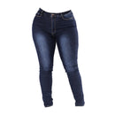 Fashion Simple Classic Oversize Elastic Pencil Streetwear Cheapest High Waist Women Jeans Pants