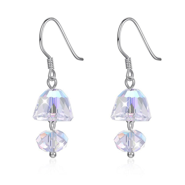 Hot Sale High Quality Luxury Sterling Silver Crystal Swarovski Element Women Party Earrings