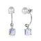 Hot-selling Elegant Geometric Shiny Crystal S925 Silver Swarovski Element Women Party Earrings