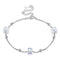 Fashion Personality Top Grade Trendy Style Geometric S925 Silver Swarovski Element Crystal Bracelet