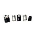 Fashion Black White Grid Stripe Venetian Pearl False Nail Tips With 2g Nail Glue Gift For Women