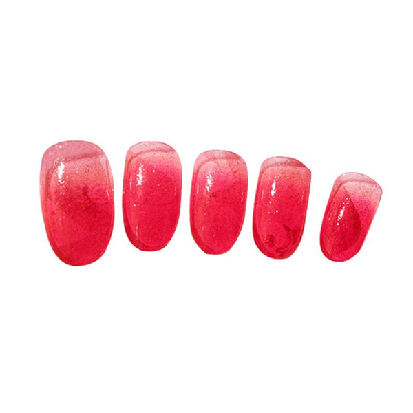 Faded Color Changing Fashion Simple Rosy Full Cover Fake Fingernails For Wholesale