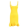 Wild Girl Trendy Sexy Style New Arrival Flouncing Hem Slip Dress