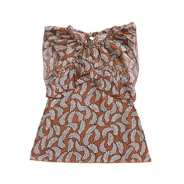 Cotton Sleeveless Cross Lace Back Butterfly Wing-Shaped Special Design New Model Girl Dress