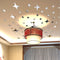 24pcs Acrylic Mirrored Silver Gold Stars Waterproof Environmental Home Decor Adhesive Wall Stickers