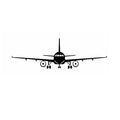 High Quality PVC Black Plane Personalized Creative Mural Decor Kids Room Wall Stickers