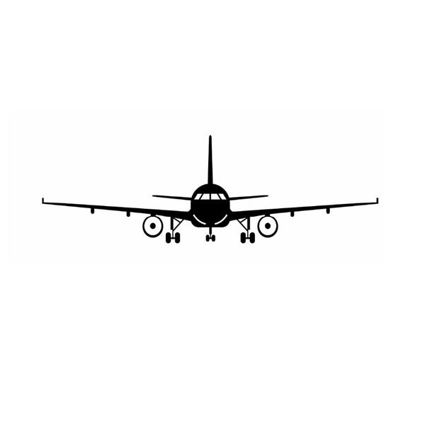 High Quality PVC Black Plane Personalized Creative Mural Decor Kids Room Wall Stickers