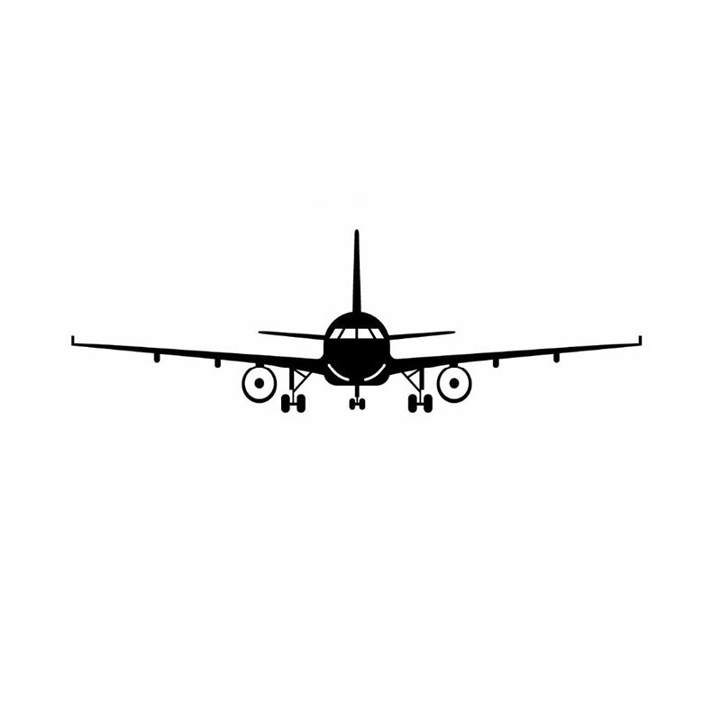 High Quality PVC Black Plane Personalized Creative Mural Decor Kids Room Wall Stickers