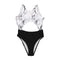 Fashion Women Summer New Arrival Unique Design Blocking Hollow Out One-piece Swimwear