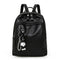 Casual Fashion Little Bear Pendant Multifunction Division Pockets Large Capacity PU Leather Backpacks