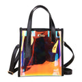 Fashion Summer Popular Hologram Laser Shiny PVC Leather Transparent 2pcs Shoulder Bags