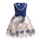 Latest Net Dress Designs White Imitation Pearl Beads Chain Sleeveless Cotton Embroidery Baby Girl Wedding Dress