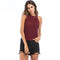 Women Hot Sale Solid Color Imitation Pearls Knitwear Slimming Sleeveless Halter Tank Tops