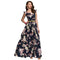 Hot-Selling Sale Women Trendy Floral Printed Big Hem Vintage Long Dress