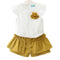 Kids New Arrival O-Neck Sleeveless Tees With Flowers And Pocket Shorts 2Pcs Set
