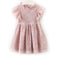 Kids Top Grade Fashion Short Sleeves Lace Hollowed Out Princess Dress