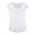 Hot Sale Casual Fashion Round Neck Short Sleeves Stars Printed Women Blouses For Beach Holiday